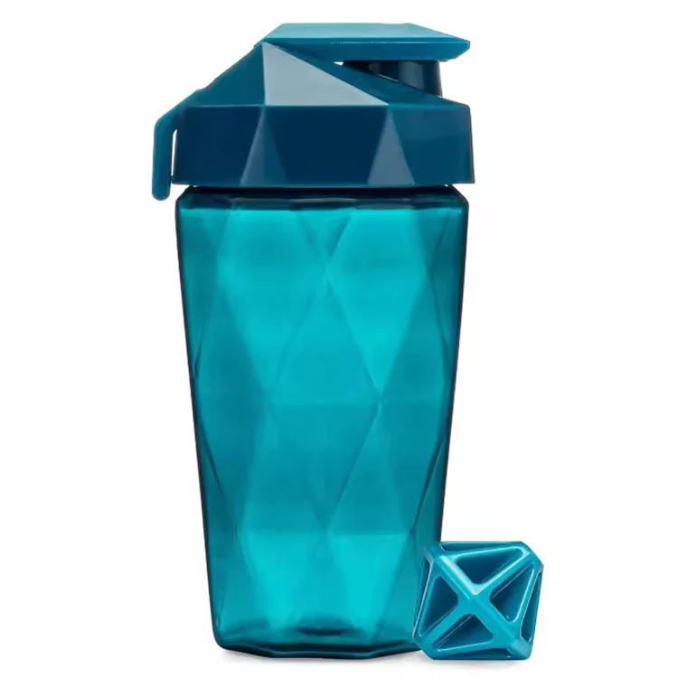 Luxury 500ml Sport Fitness Shaker Bottle Unisex Gym Safe Plastic Protein Dishwasher With Mixer Ball