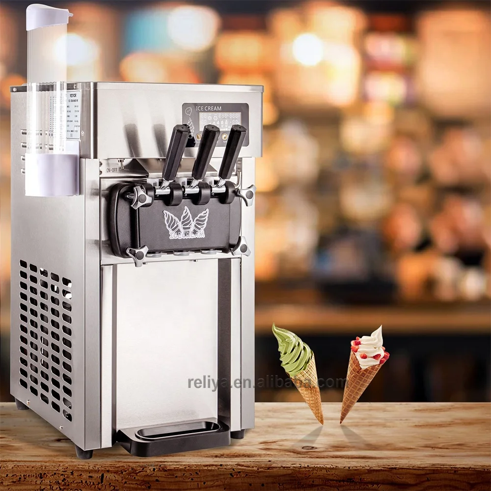 Commercial 2+1 Flavor ice-cream making machine Soft Serve Ice Cream Machine for Restaurants Snack Bars