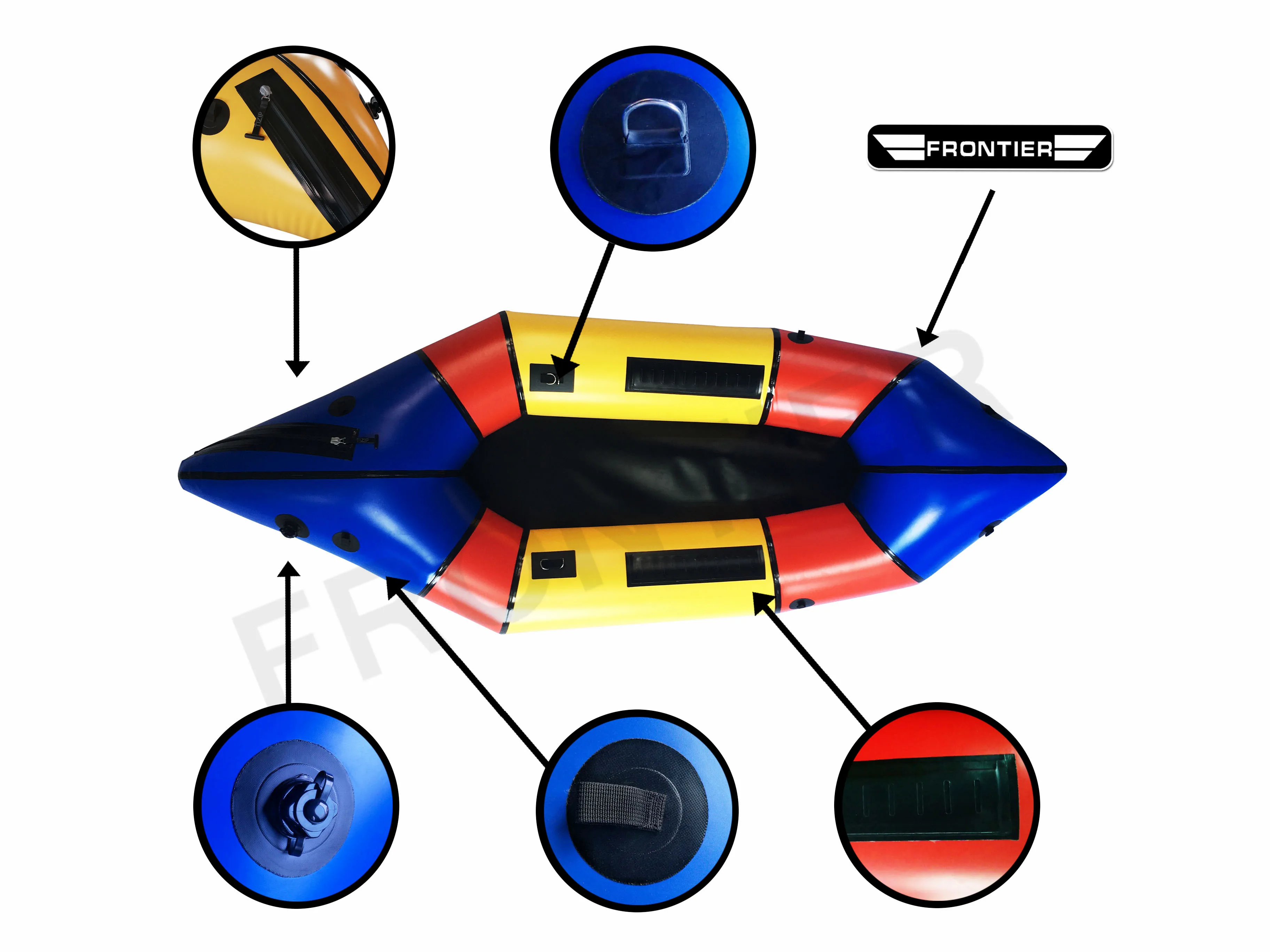 White water 1 person durable packraft inflatable cheap packraft packraft for sale