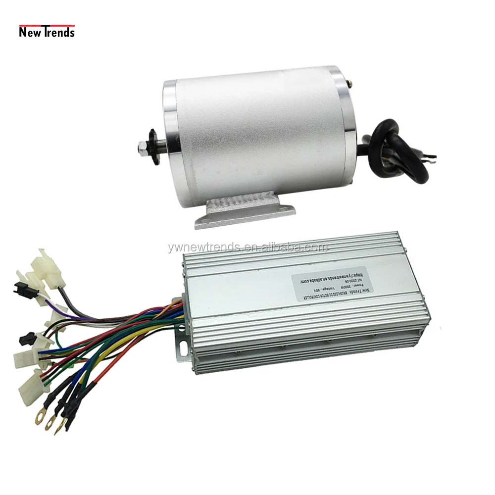 3000W 72V/60V High Speed Electric Tricycle/Bicycle /Scooter/Car Brushless Motor and Controller Conversion Kit