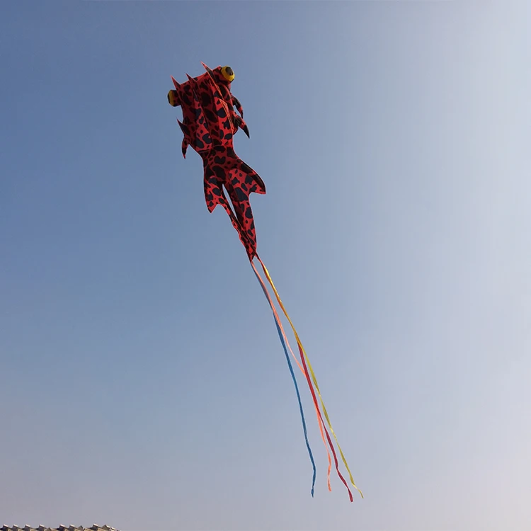 high quality custom cartoon animal kite children sport inflatable soft goldfish kites