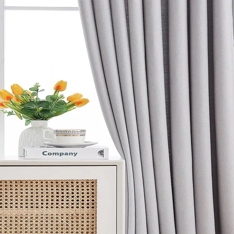 2022 Ready Stock Fabric Supply Free Samples Jacquard Blackout Drapes Curtain Fabrics for Living Room