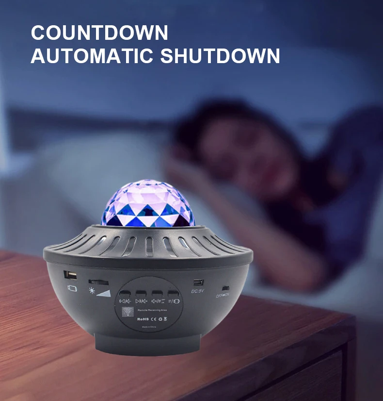 Cheap Price Smart Star Night Light BT Bedroom Music Speaker Projector Table Lamp Remote Control LED Star Projector