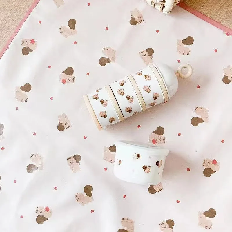 New Baby Mattress Bear Print Urinary Mat Casual waterproof Newborn Mattress washable Infant Mat