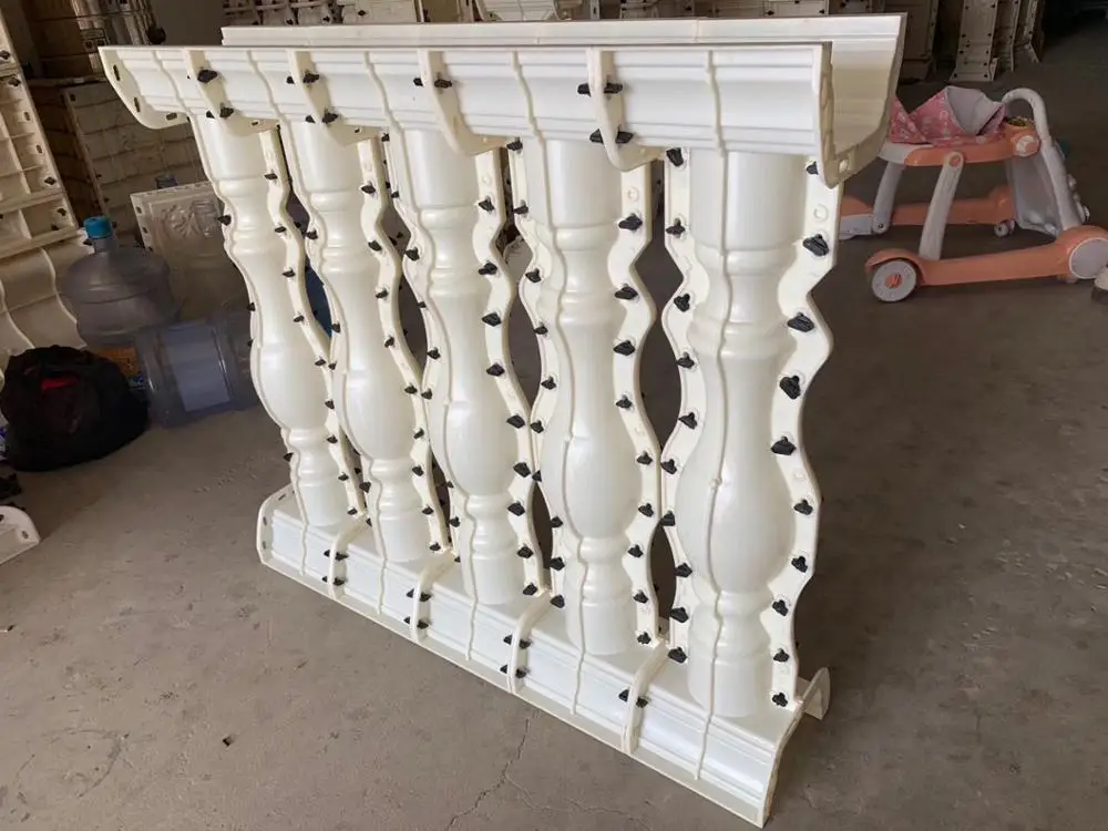  Новинка 2019 Литые пластиковые формы для украшения сада балюстрада бетонная