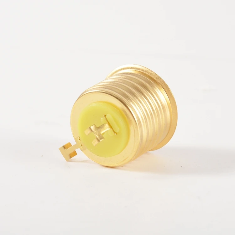 China wholesale new fashion designs metal lamp base type E27 brass lamp base