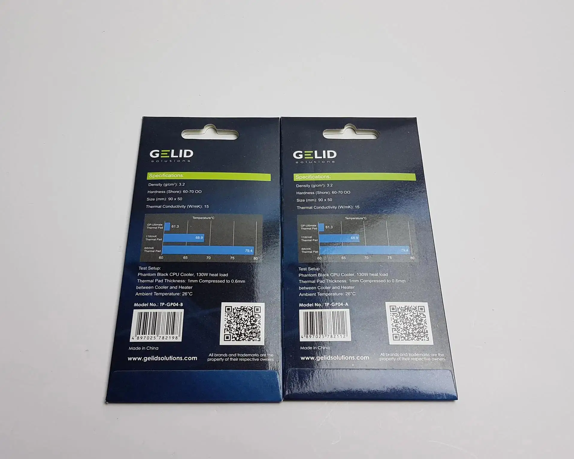 Gelid Solutions GP-Ultimate 15W-Thermal Pad 90x50x2.0mm Excellent Heat Conduction, Ideal Gap Filler. Easy Installation