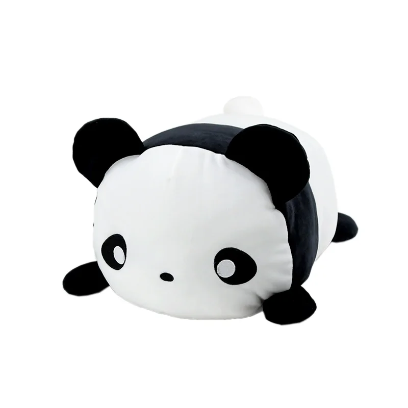 Super Soft Plush Panda Stuffed Animal Panda Cylindrical Body Panda Pillow Gifts for Bedding Decor 12Inches