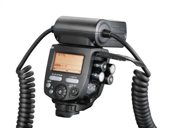 Yongnuo YN24EX YN24 EX E-TTL Twin Lite Macro Flash Ring Flash Speedlite for Canon Camera Dual 2pcs Flash Head 4pcs Adapter Rings