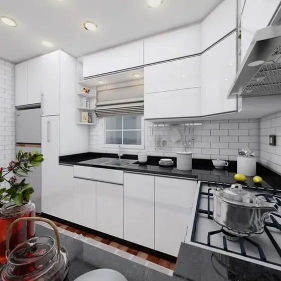 European Style 3D Design high gloss Kitchen Cabinets