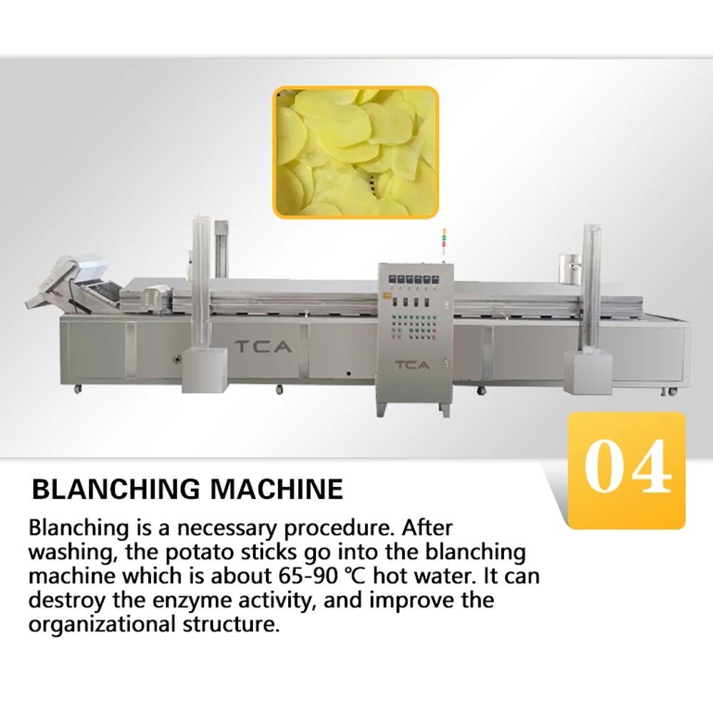 TCA Industrial french fries machine production line frozen french fries potato chips production line machine