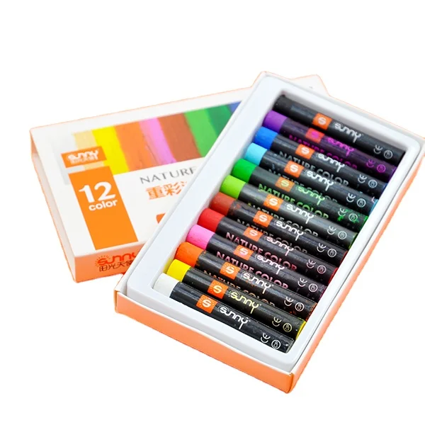 Тяжелые цветные известные масляные пастельные художники, нетоксичные восковые мелки, детская живопись, рисование масляной пастелью