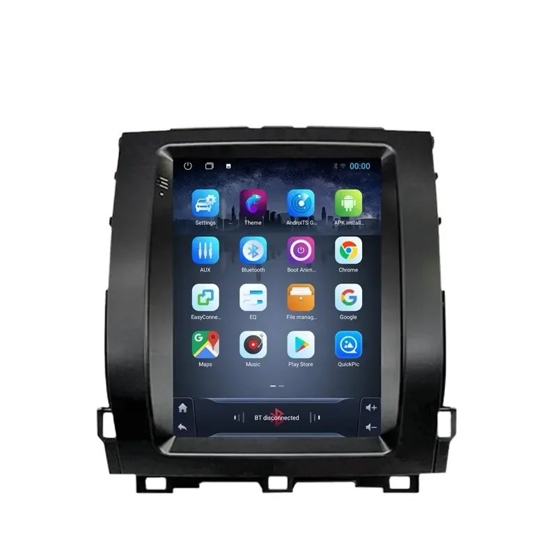 2+32GB Tesla Vertical Android 11 car dvd player Multimedia Carplay autoradio stereo headunit screen For Toyota Prado 120 2002-20