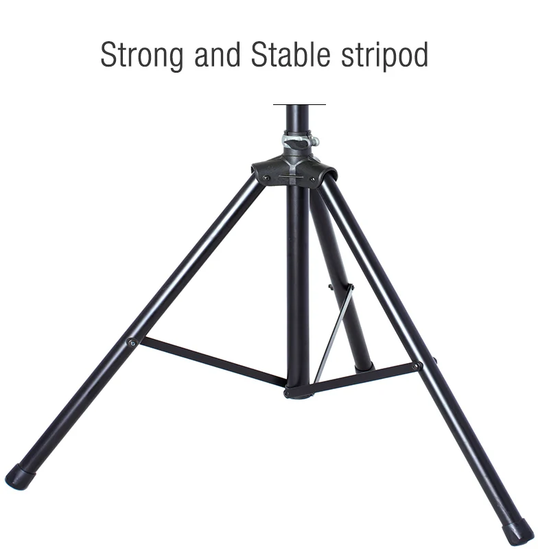 Professional auto locking air cushion heavy duty 12 15 inch adjustable tripod floor speaker stand for professional speaker