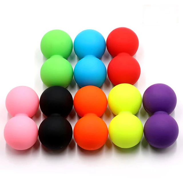 Myofascial силиконовый массажер для мышц арахис двойной Массажный мяч Лакросса
