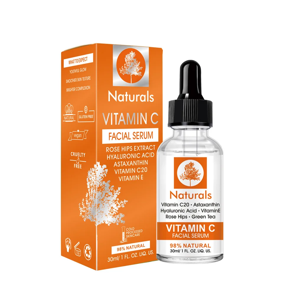 RTS Wholesale Natural Skin Care  Vitamin C Serum Essence For Face Brightening and Moisturizing