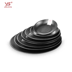 Trade assurance 100% melamine frosted cheffing dishes for restaurant