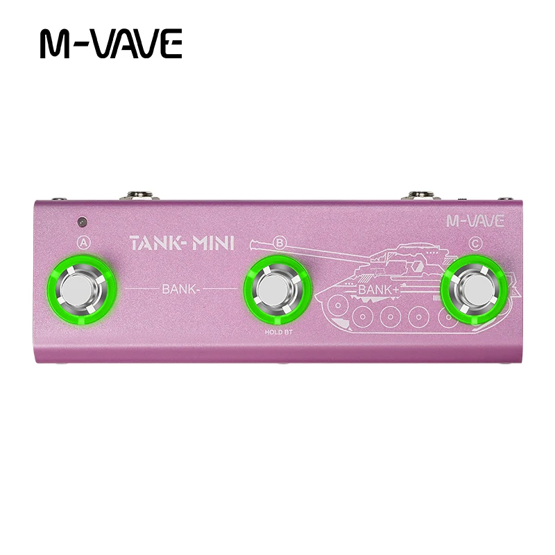 M-VAVE Танк MINI 6 эффектов модуль шумоподавления предусилитель компрессора 3-диапазонный EQ задержка реверберация ИК кабина