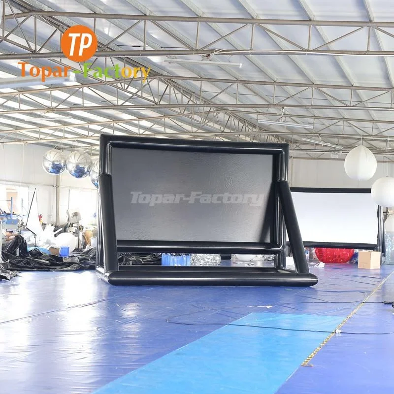 Topar-Inflatable Manufactory Large Green TV Cinema Inflatable Movie Screen Outdoor For Sale