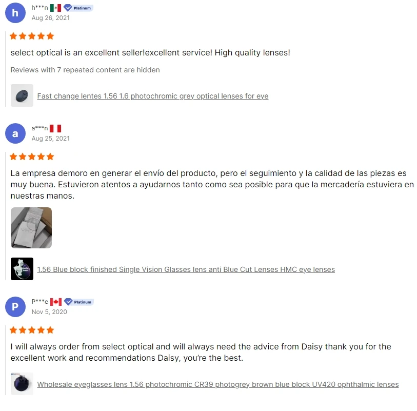 China export cost effective Bifocal lens 1.56 Round Top HMC Blue block lenses prescription lens