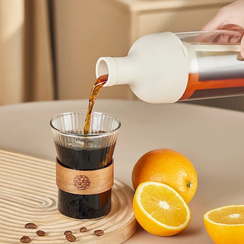 Manufacturer Wholesale Cold Brew Coffee Maker Home Cold Brew Pot with Grinder for Fruit Tea and Ice Drip Coffee Apparatus