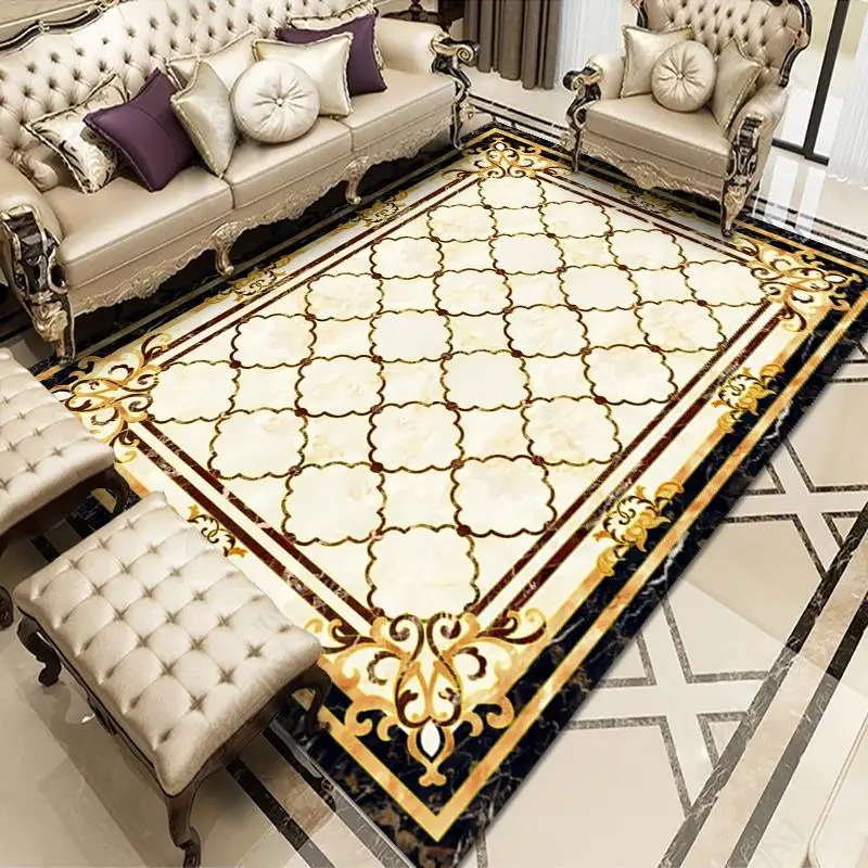Classical Design Custom Sizes 100% Polyester Mats Floor Carpet for Living Room