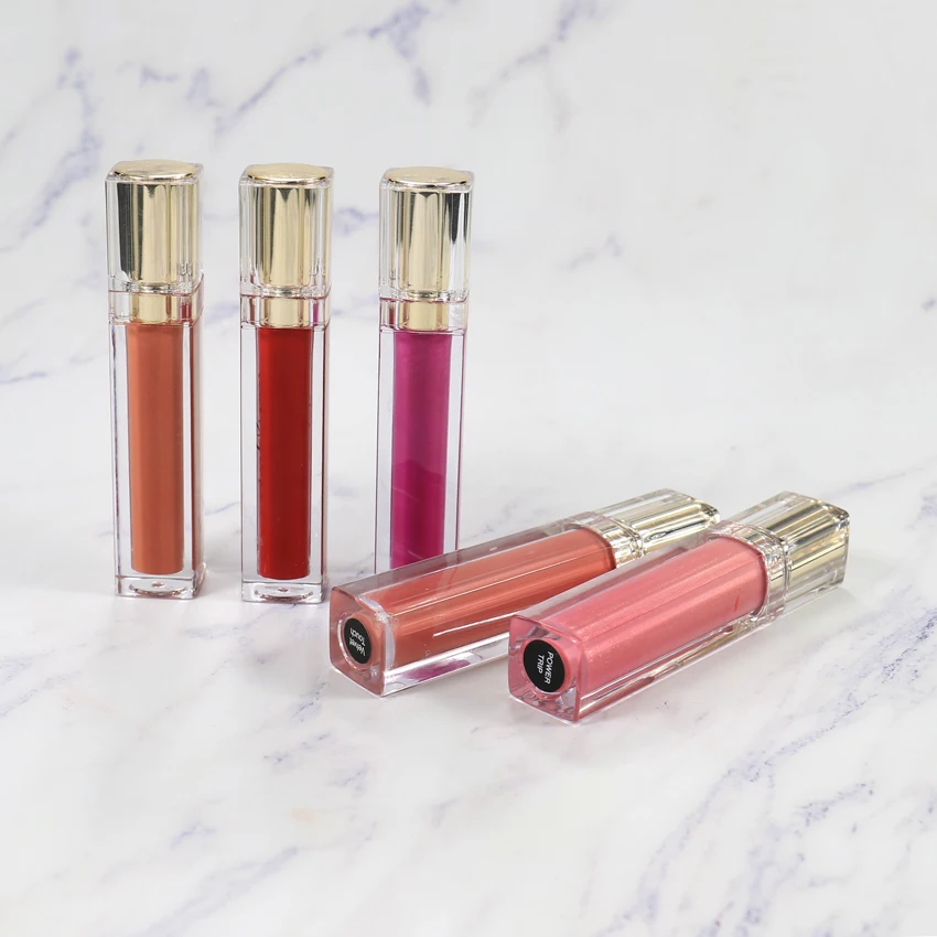 Small moq rebranding cosmetics cute plumper shimmer vegan private label lip gloss vendors matte lipstick