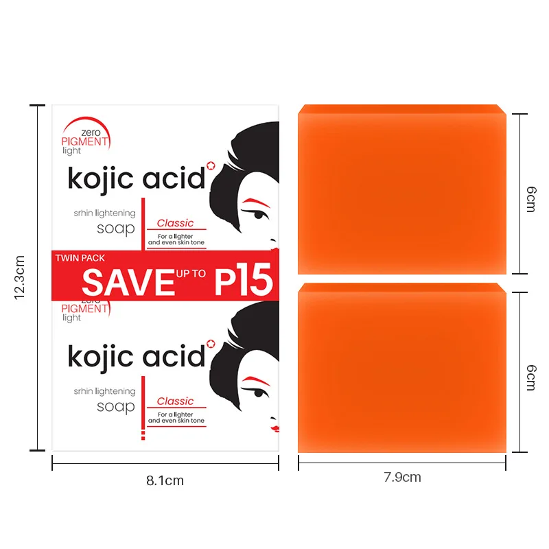 Wholesale Organic Soap Private Label Whitening Bleaching Pure Kojic Acid & Glutathion Soap for face and body