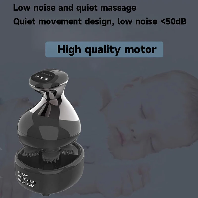 Rechargeable Wireless Portable Electric Handheld Head Massager with 4 Claws for Hair Growth Scalp Massager