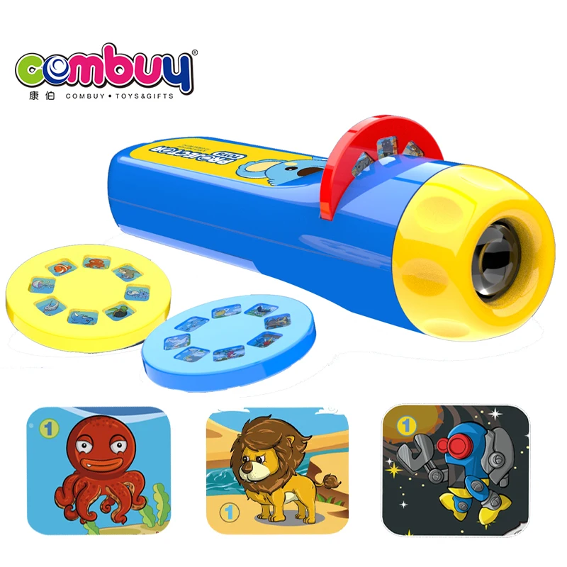 Пластиковый Обучающий набор, фонарик, игрушечный проектор для детей