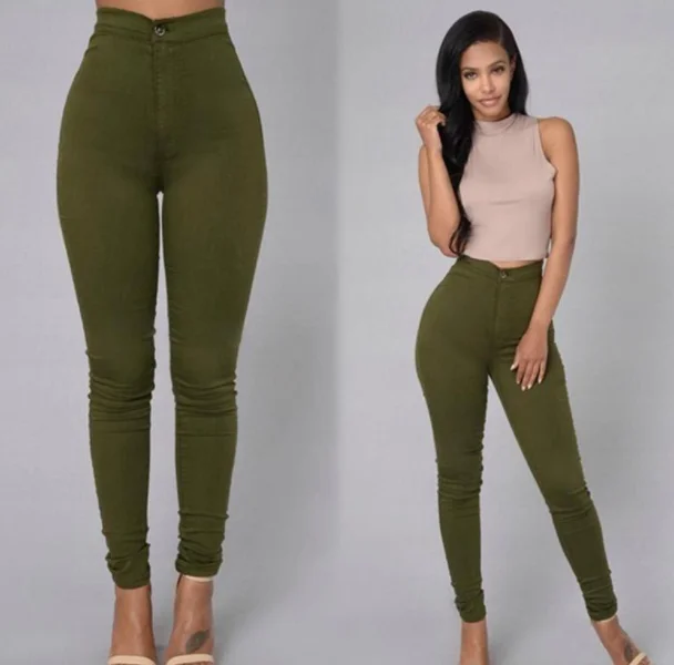 
Summer Women Pants Jeans Plus size S-3XL Candy Colored Skinny Leggings Stretch Pencil Pants Female Summer Trousers 