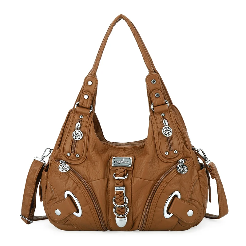 Женская сумка из ПУ кожи, с ручками и плечевым ремнём