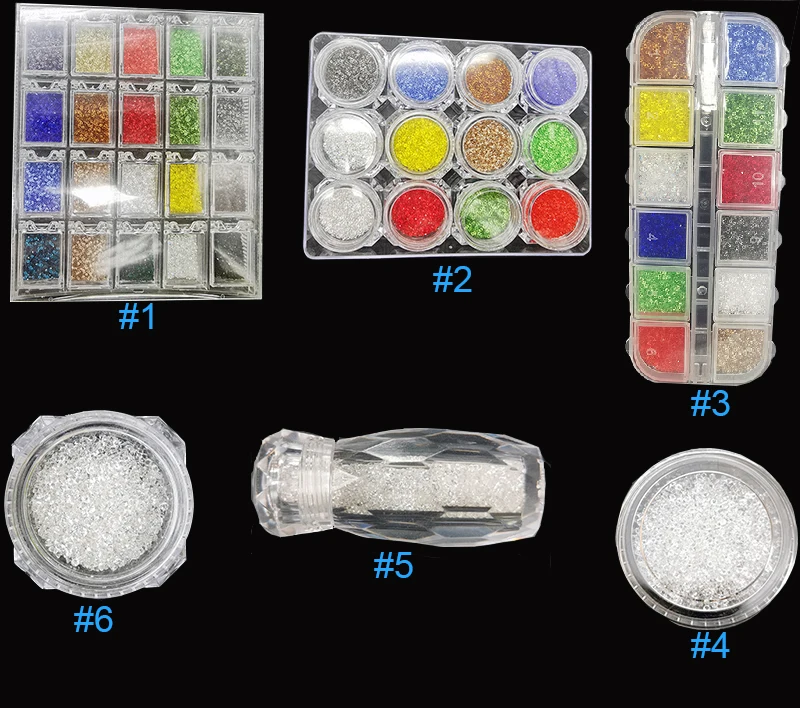 100Pcs Sparkly Diamond Nail Accessories Vivid Color Clear Nail Art Decorations 3D Manicure Decorations Crafts Nail Art.jpg