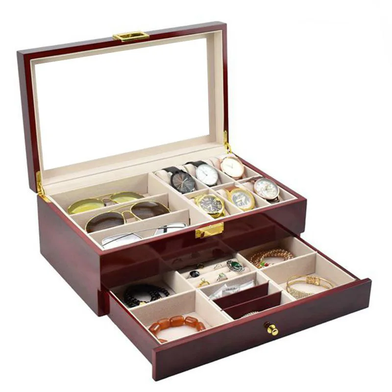 Factory Custom Wholesale  Watch Storage Box Display Watch Storage Box Luxury Wooden Watch Box