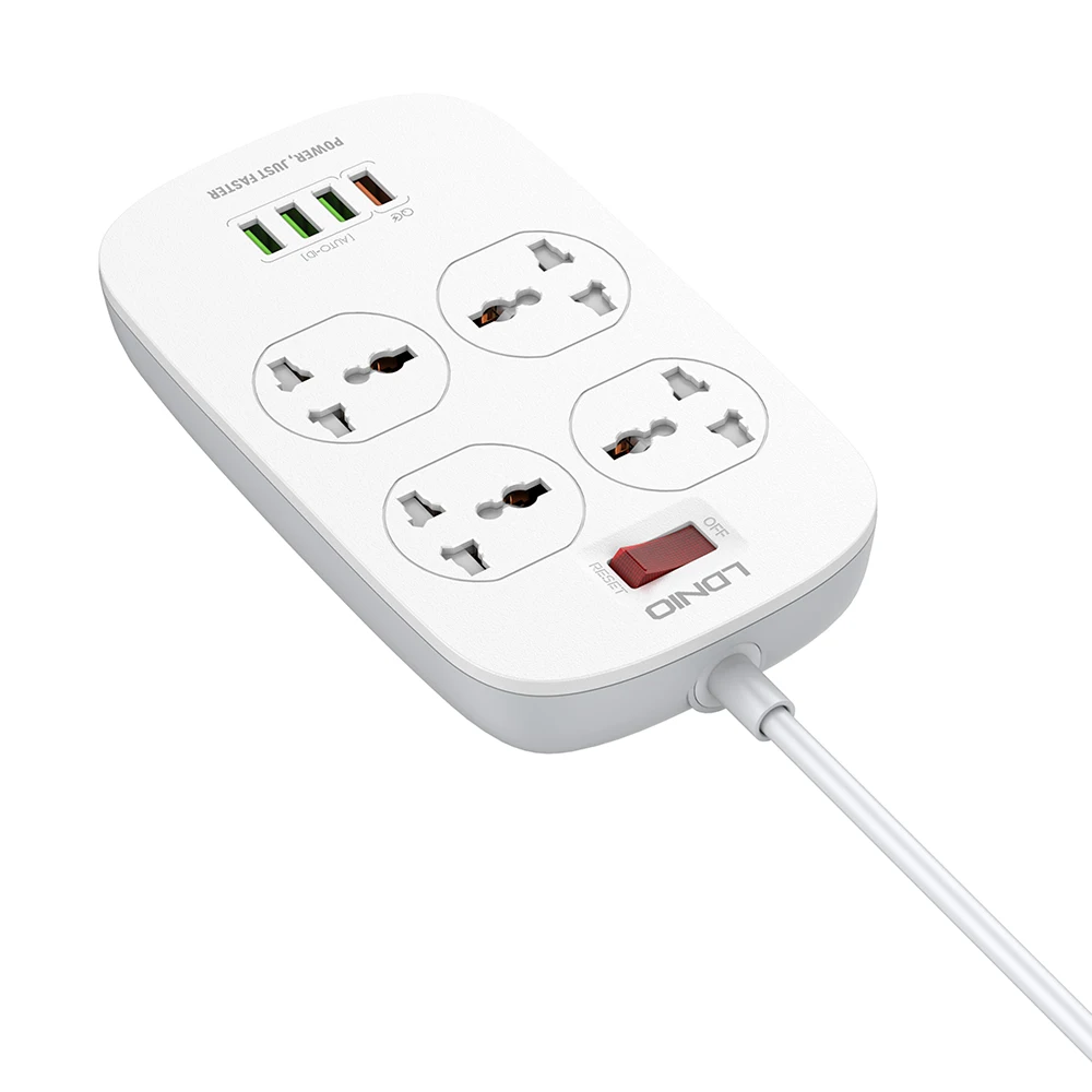 ldino power socket SC4407Q extention NEWEST FAST CHARGING OUTLET POWER STRIP smart tower 2500w Universal  power strip
