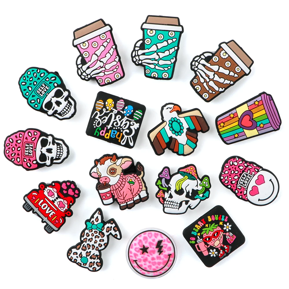 Fashion Food Grade DIY  Pacifier Chain Beaded Pen Accessories For Jewelry Making  Cartoon Animal Silicone Focal Beads