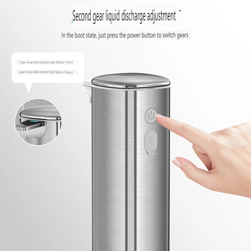 Hot Sale & High Quality Stainless Steel Touchless Sensor-Activated Dispenser Office Intelligent Automatic Soap Dispenser