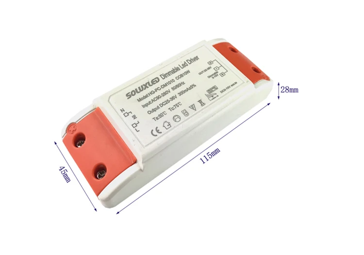0-10V dimmable led driver 10W 300ma 350ma