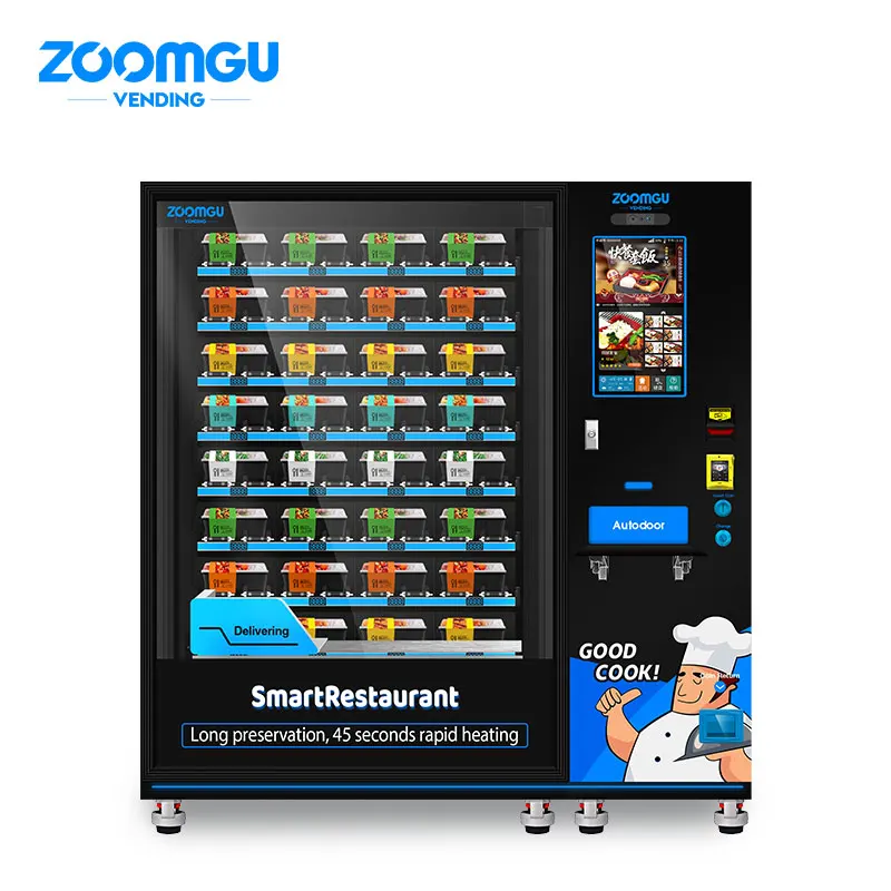 Zoomgu Chinese Manufacturer Automatic Touch Screen Vending Machine Hot Food Vending Machine