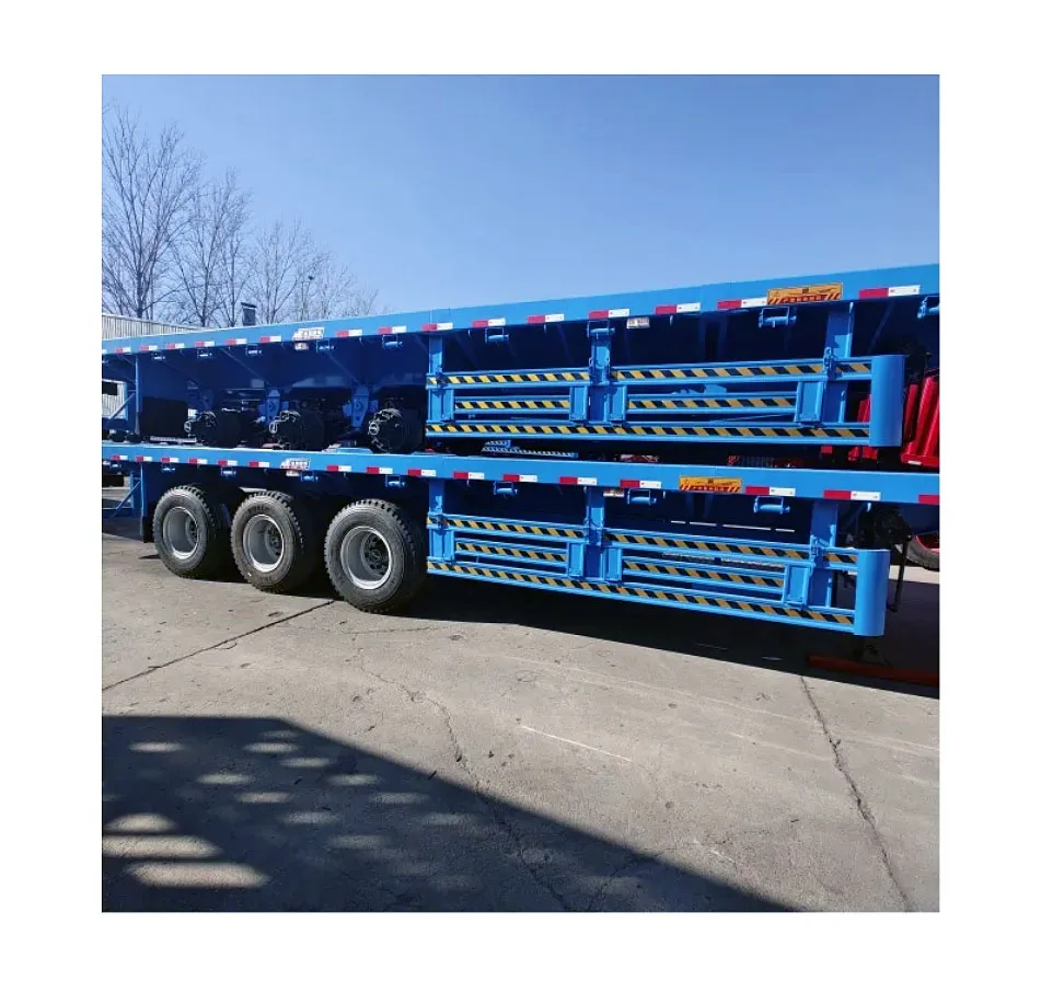China manufacturer High-Performance 3 Axle 40ft Flatbed Trailer for Heavy-Duty Bulk Cargo Hauling
