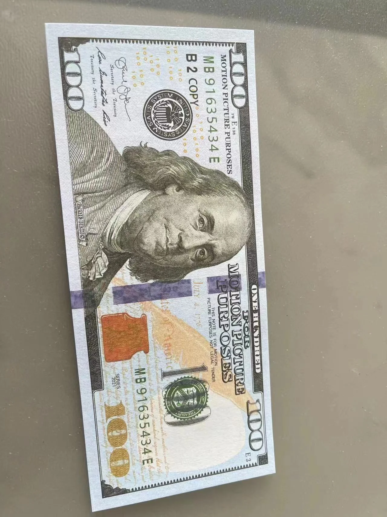 Wholesale 100-Piece Pack of Euro and USD Invalid Wedding Movie Drama Paper Coins