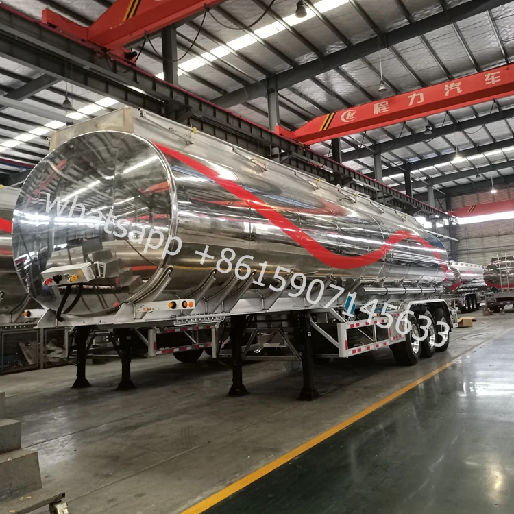 38kl 42kl 43kl Aluminum Stainless Steel Fuel Oil Tanker Trailer 3 Axle 4 Compartment Diesel Gasoline Tank Truck Truck Trailer
