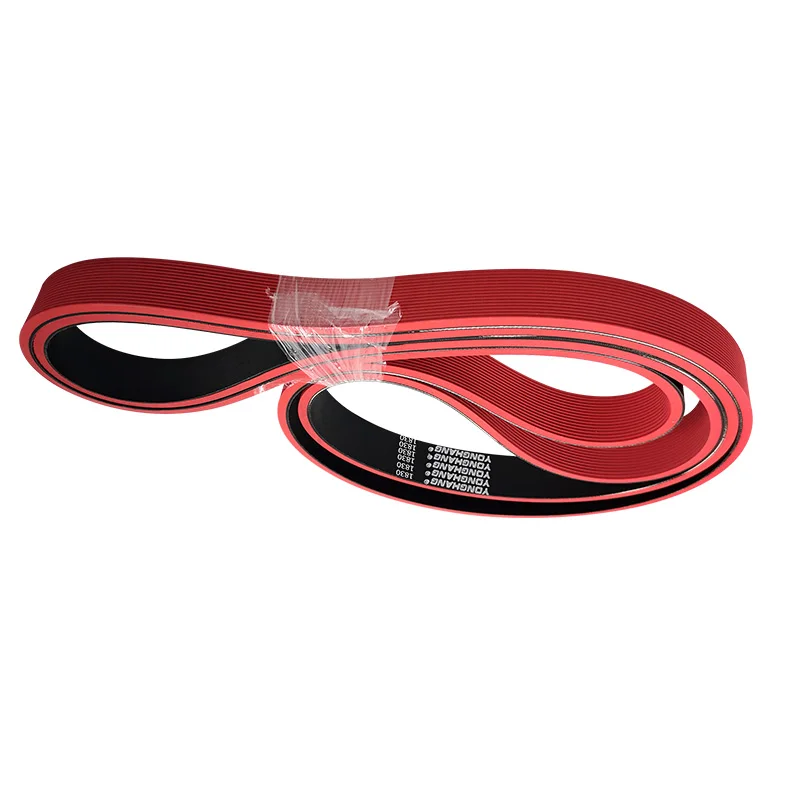 8-мм красный резиновый приводной ремень с резиновым покрытием