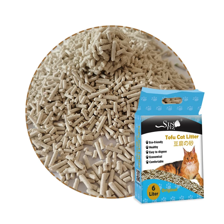 pet products wholesale OEM high output clumping natural plant milk tofu cat litter