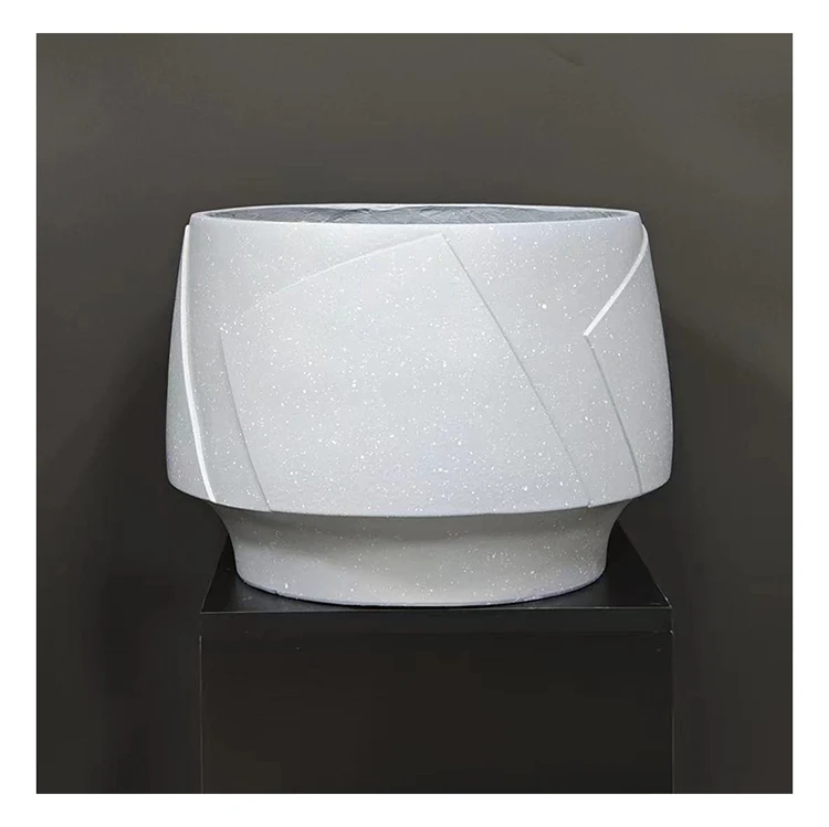 Wholesale hot selling matt color glaze flower pot home decoration fiber clay succulent garden pots & planters