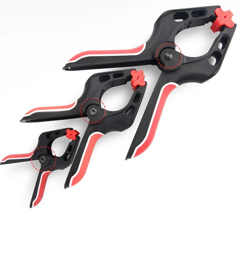 Wood Working Tool 3 4 5 6 8 Inches Nylon Spring Clip A Shape Plastic Clamp for Woodworking