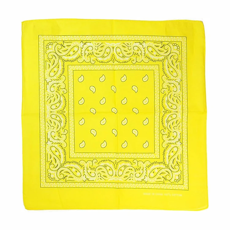 Fashion 18 colors Paisley printed cotton Bandanas Recycled Bandana Square Head Wraps Kerchief Neck Scarf Novelty Cotton Bandanas