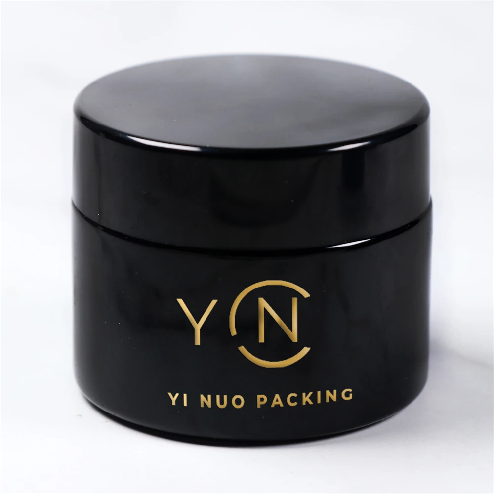 luxury 15ml 30ml 50ml 60ml 100ml 120ml 200ml 250ml 500ml food storage UV dark violet glass cream jar with lid