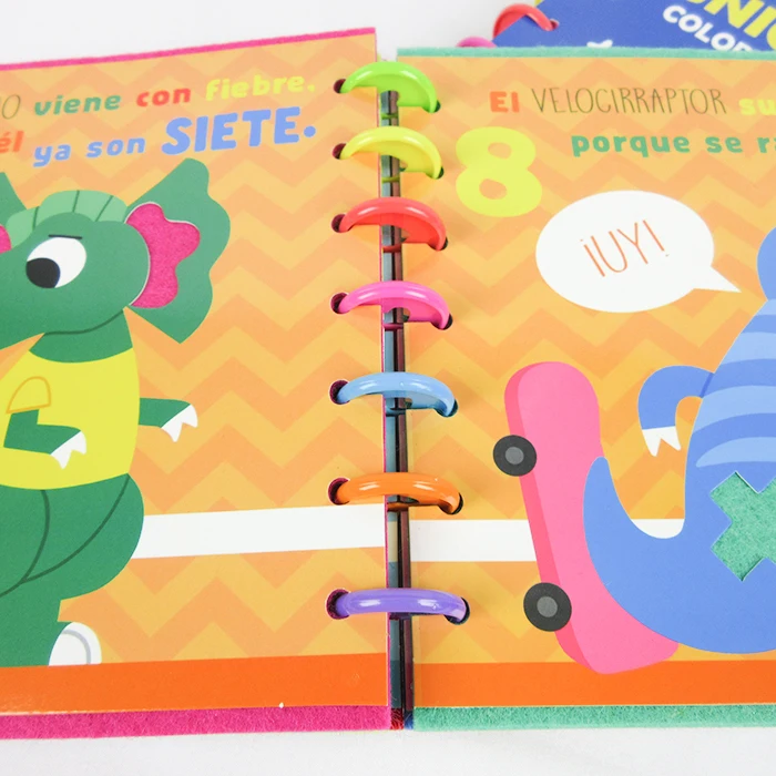 Unicorn Dinosaurs Touch and Feel Books Printing Kids Felt Books Children Tactile Eva Book
