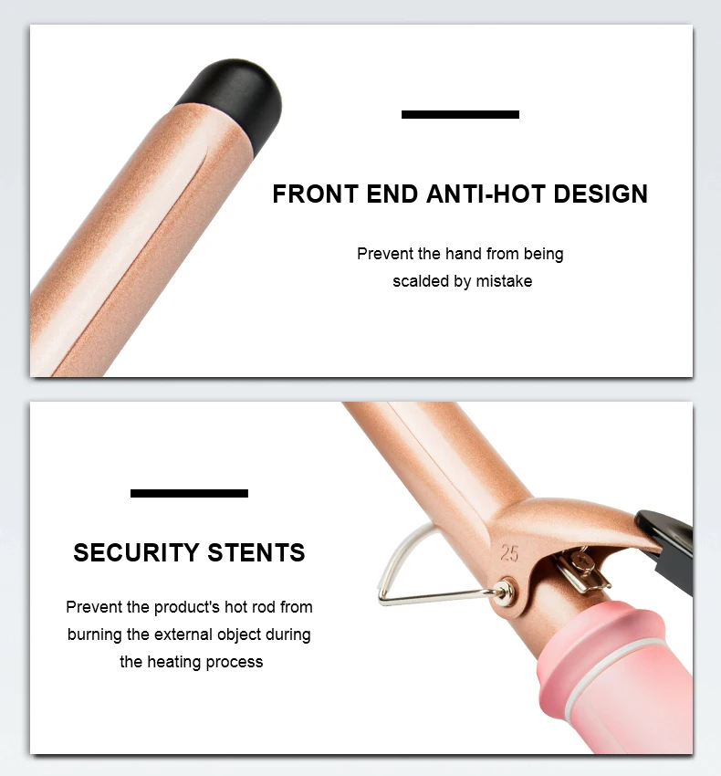 Wholesale Hair Curler Electric Hair Curler salon Curling Iron with clamp